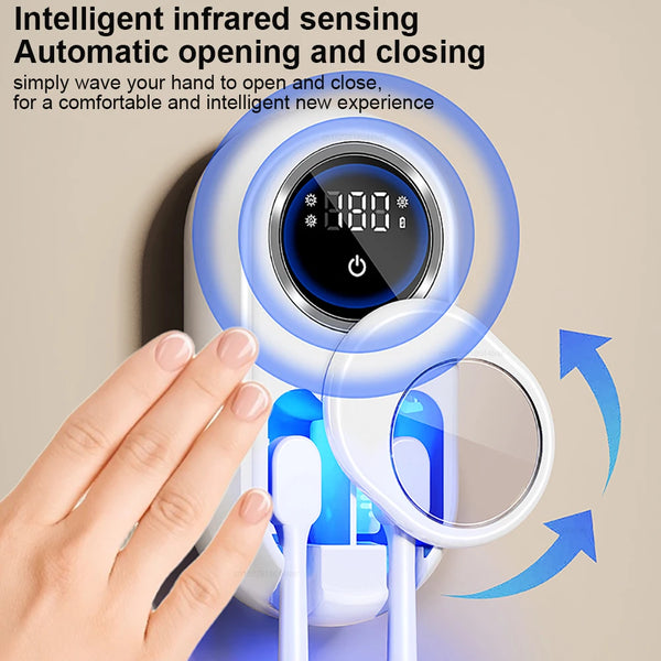 Portable UV Toothbrush Dryer