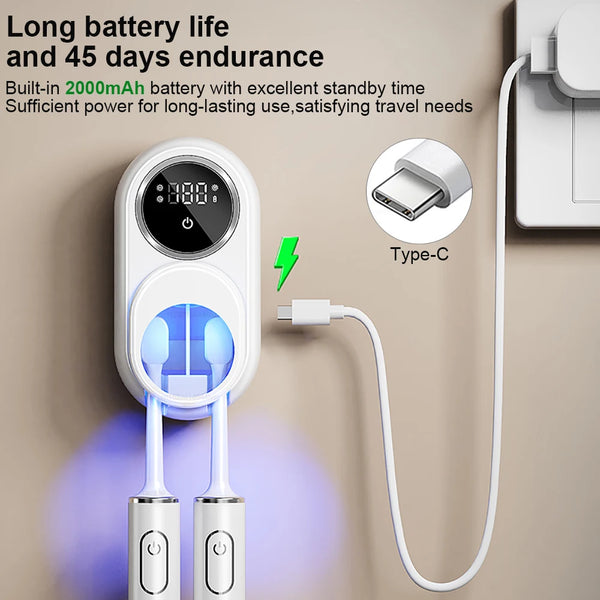 Portable UV Toothbrush Dryer